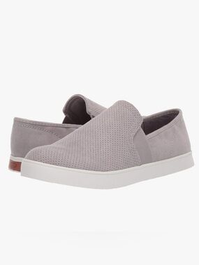 Dr. Scholl's Women's Luna Grey Cloud Slip-On Perforated Casual Flats